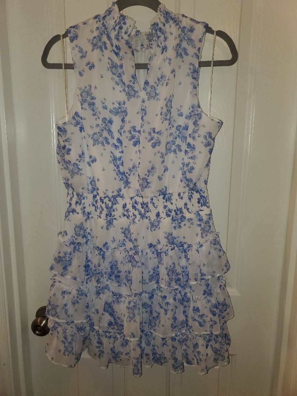 Lovely blue and white dress